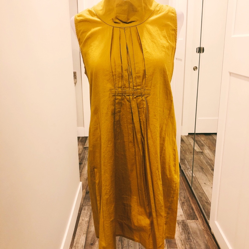 Dress- color is an olive mustard